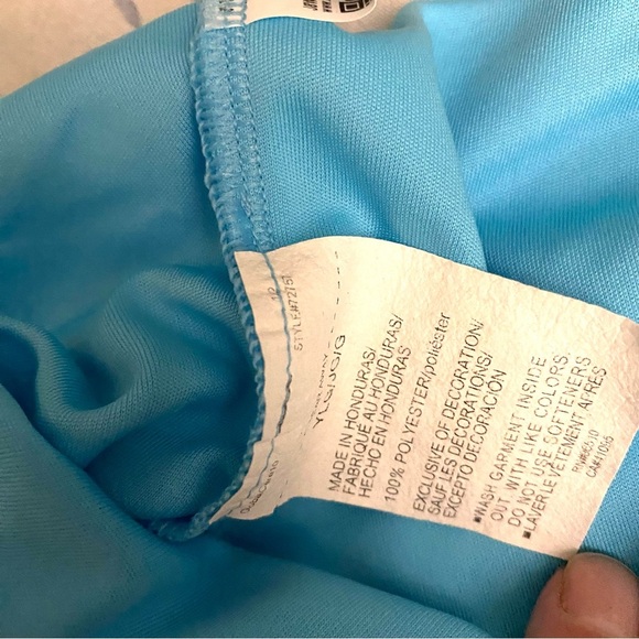 Under Armour Big LogoBlue Sleeveless Activewear Tank Top Teen L Women’s S - Picture 4 of 6